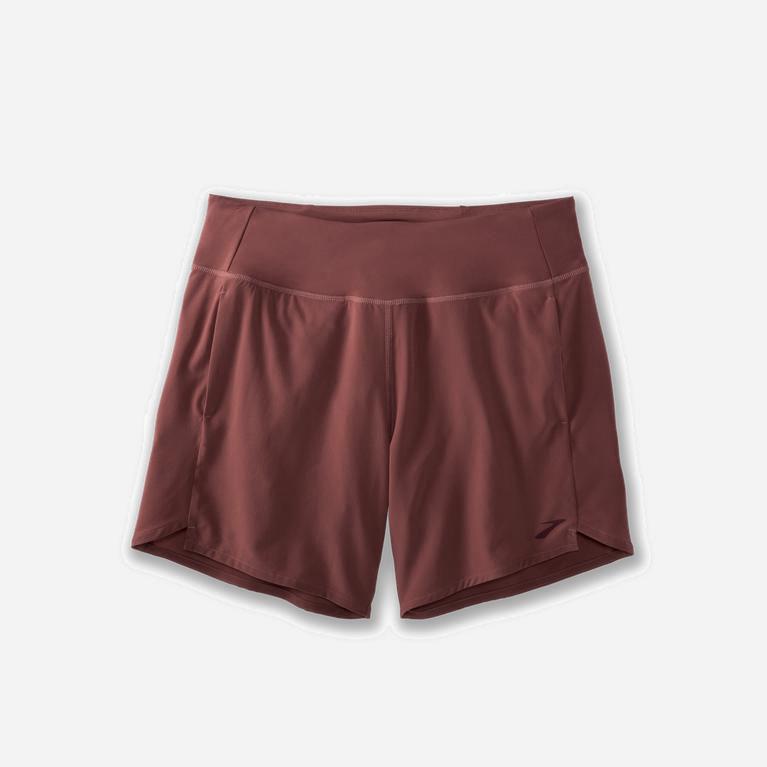 Brooks Chaser 7 Womens Running Shorts - Burgundy/Terracotta - Philippines (417386IBJ)